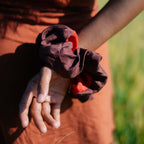 Ruby scrunchie