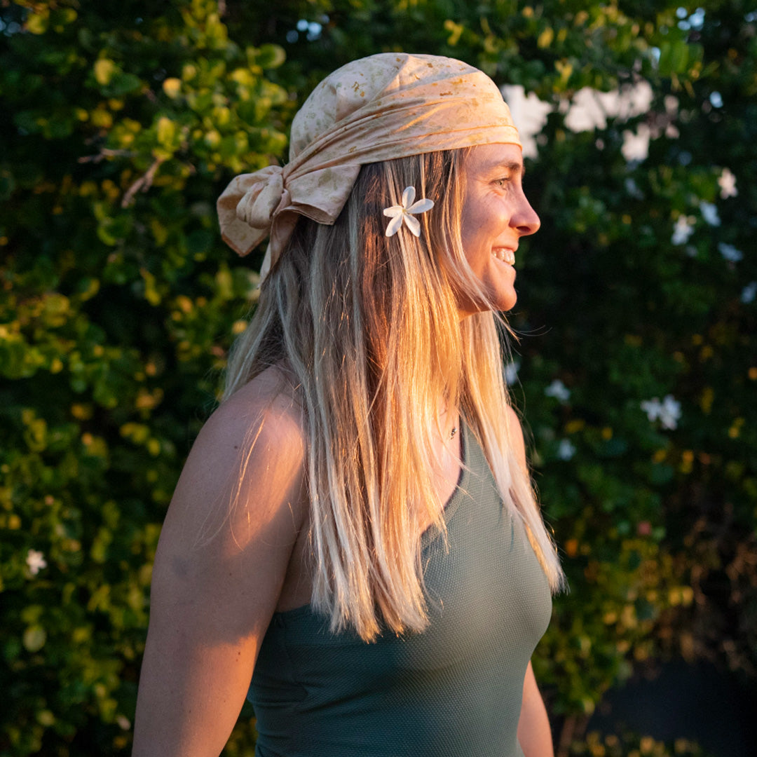 Peach glow bandana
